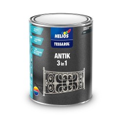Антик 3в1 метален гланц емайл, който придава стар вид на ковано желязо - Helios TESSAROL ANTIK 3in1