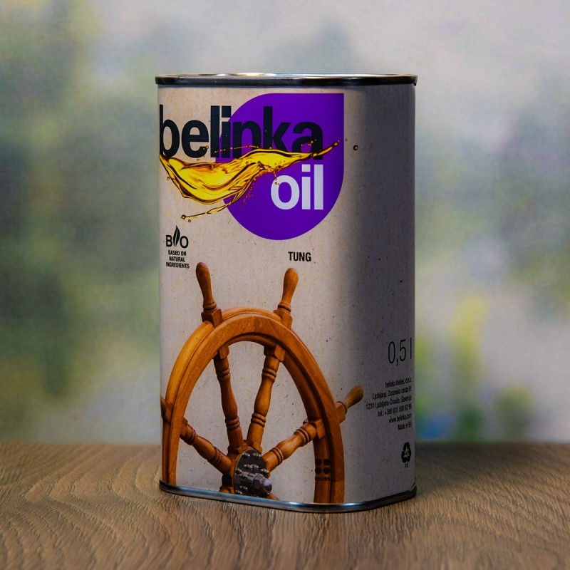 Тунгово масло за защита на дървени елементи - Belinka Tung