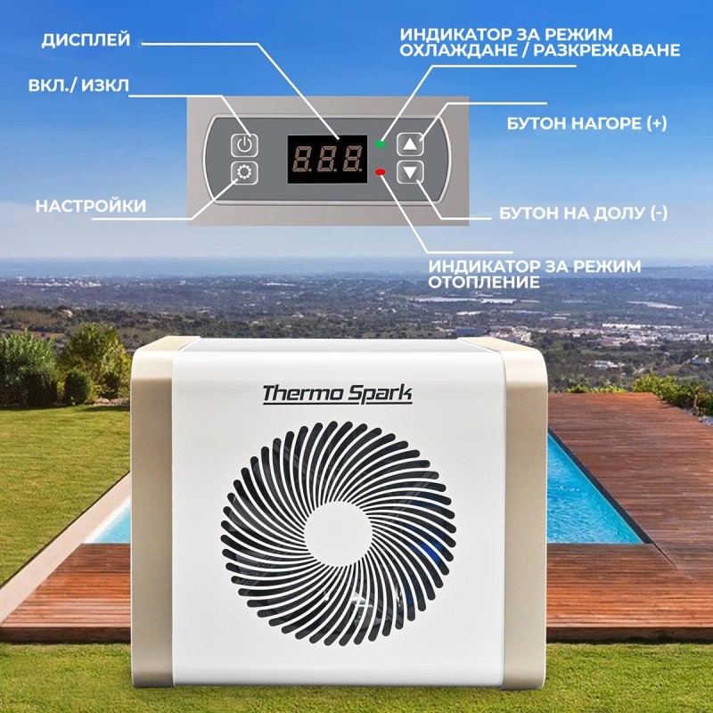 Термопомпа за басейн ThermoSpark Mini Pool