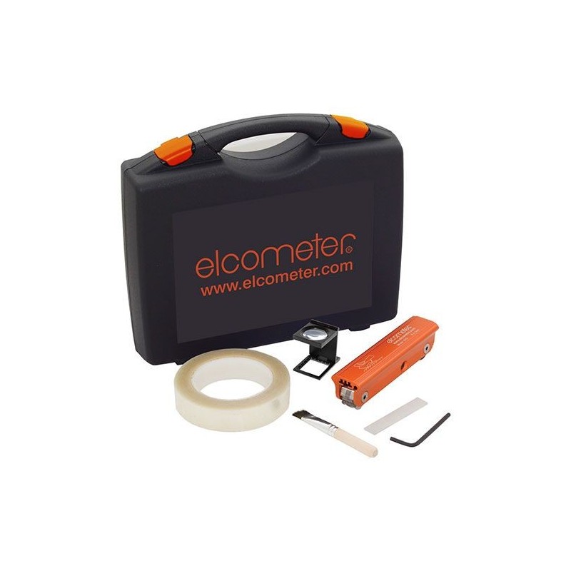 Elcometer 1542, комплект ръчен инструмент за измерване на адхезия чрез перпендикулярни разрези, ISO стандарт