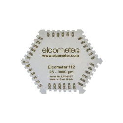 ELCOMETER Шестоъгълен гребен за мокър филм от алуминий