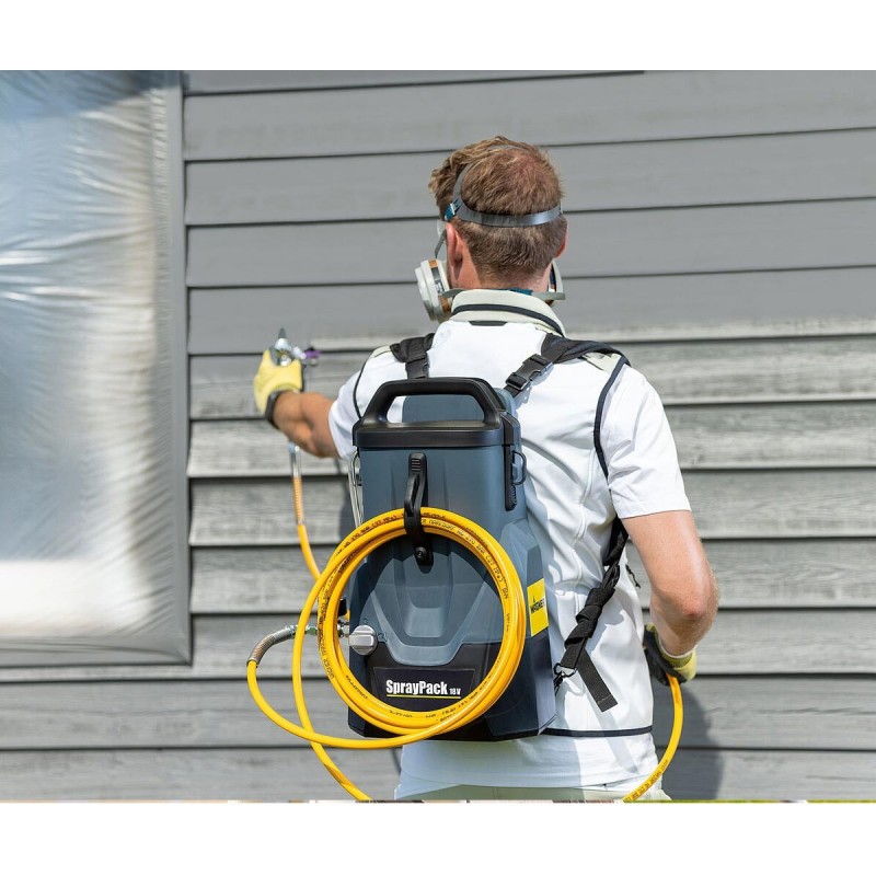 WAGNER SprayPack 18V kit - Иновативна акумулаторна безвъздушна система за пръскане на боя