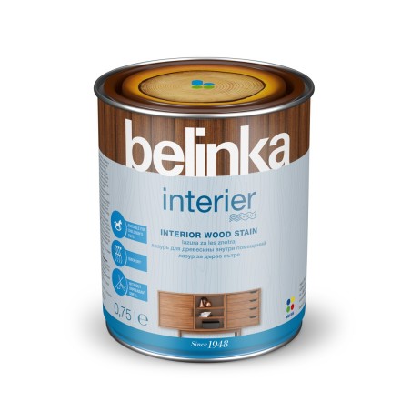 Водно лазурно покритие за защита на дървото в интериора - Belinka INTERIER