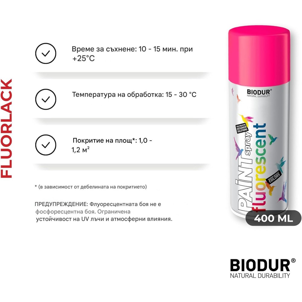 BIODUR Флуоресцентен емайллак