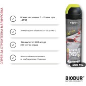BIODUR Маркировъчен спрей за строителни дейности