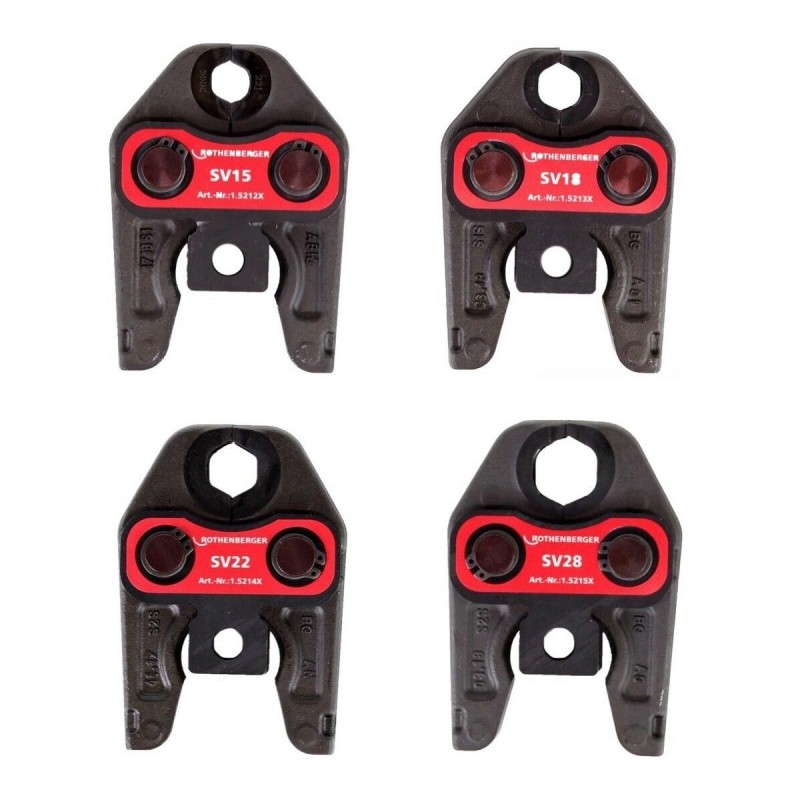 Rothenberger КОМПЛЕКТ ПРЕСОВАЩИ ЧЕЛЮСТИ COMPACT SV 15,18,22,28
